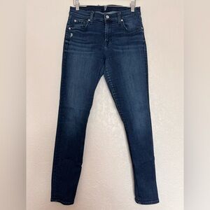 7‎ For All Mankind Dark Blue Skinny Jeans
